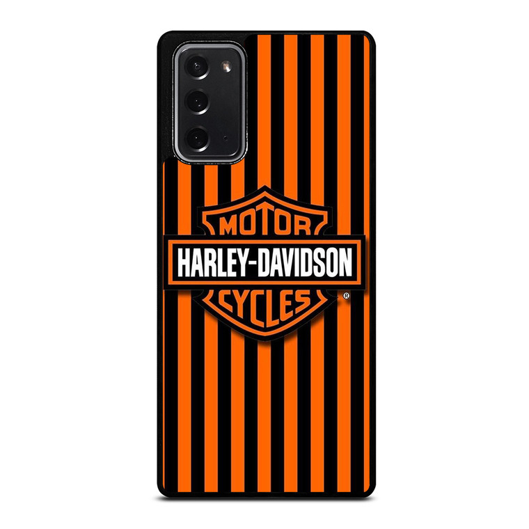 HARLEY DAVIDSON MOTOR CYCLES ORANGE STRIPE  Samsung Galaxy Note 20 Case Cover