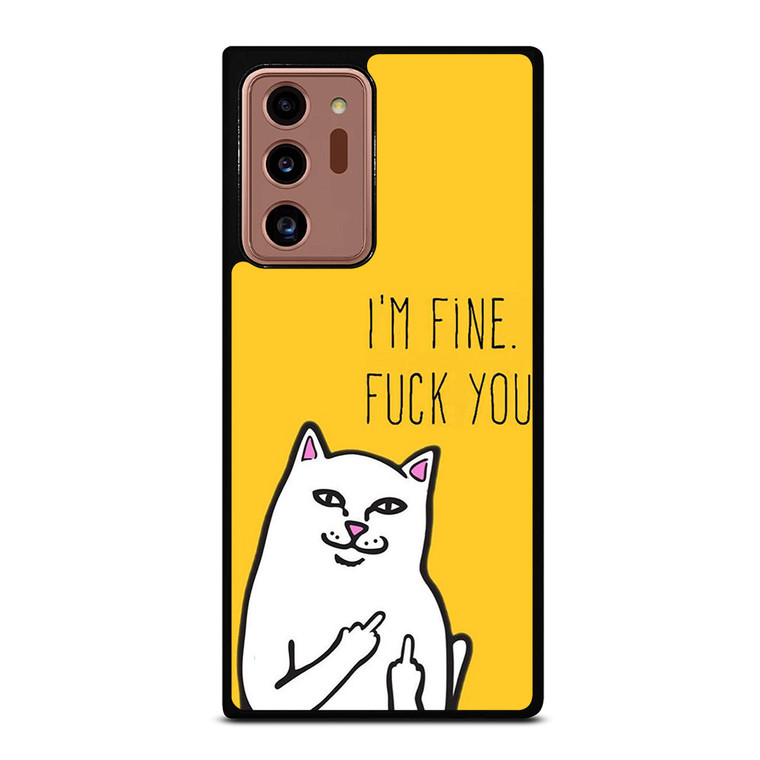 RIPNDIP CAT FUCK YOU Samsung Galaxy Note 20 Ultra Case Cover