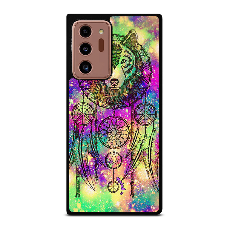 WHITE WOLF DREAMCATCHER TIE DIE Samsung Galaxy Note 20 Ultra Case Cover