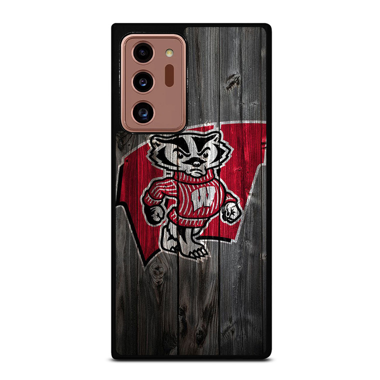 WISCONSIN BADGERS WOOD LOGO Samsung Galaxy Note 20 Ultra Case Cover