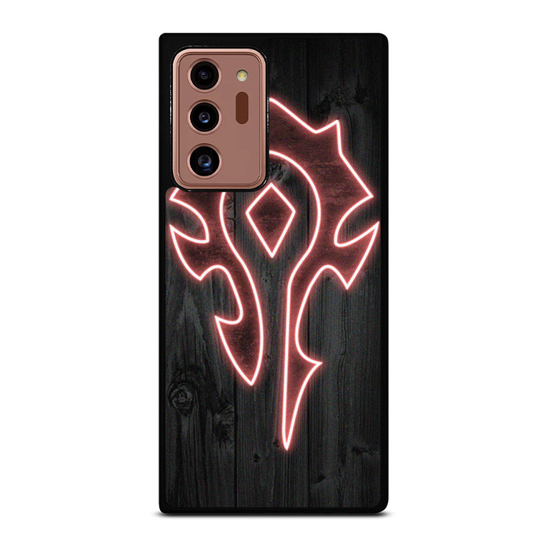 WORLD OF WARCRAFT HORDE WOOD LOGO Samsung Galaxy Note 20 Ultra Case Cover