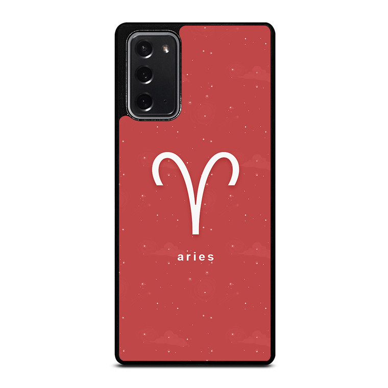 ARIES ZODIAC SIGN PINK Samsung Galaxy Note 20 Case Cover
