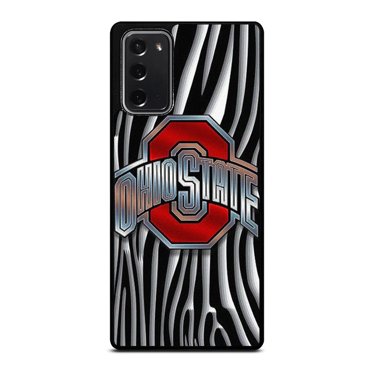 OHIO STATE FOOTBALL METAL ABSTRACT LOGO Samsung Galaxy Note 20 Case Cover