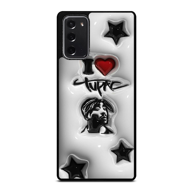 TUPAC SHAKUR RAPPER PLASTIC ART Samsung Galaxy Note 20 Case Cover
