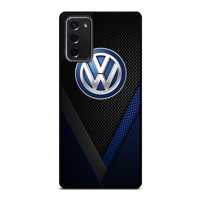 VW VOLKSWAGEN BLUE CARBON EMBLEM Samsung Galaxy Note 20 Case Cover