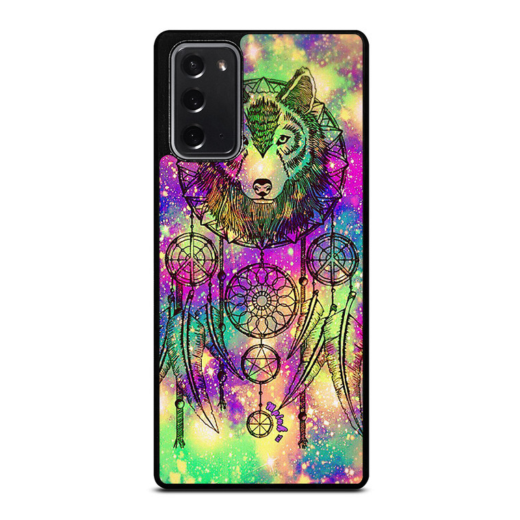 WHITE WOLF DREAMCATCHER TIE DIE Samsung Galaxy Note 20 Case Cover