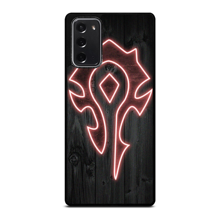 WORLD OF WARCRAFT HORDE WOOD LOGO Samsung Galaxy Note 20 Case Cover