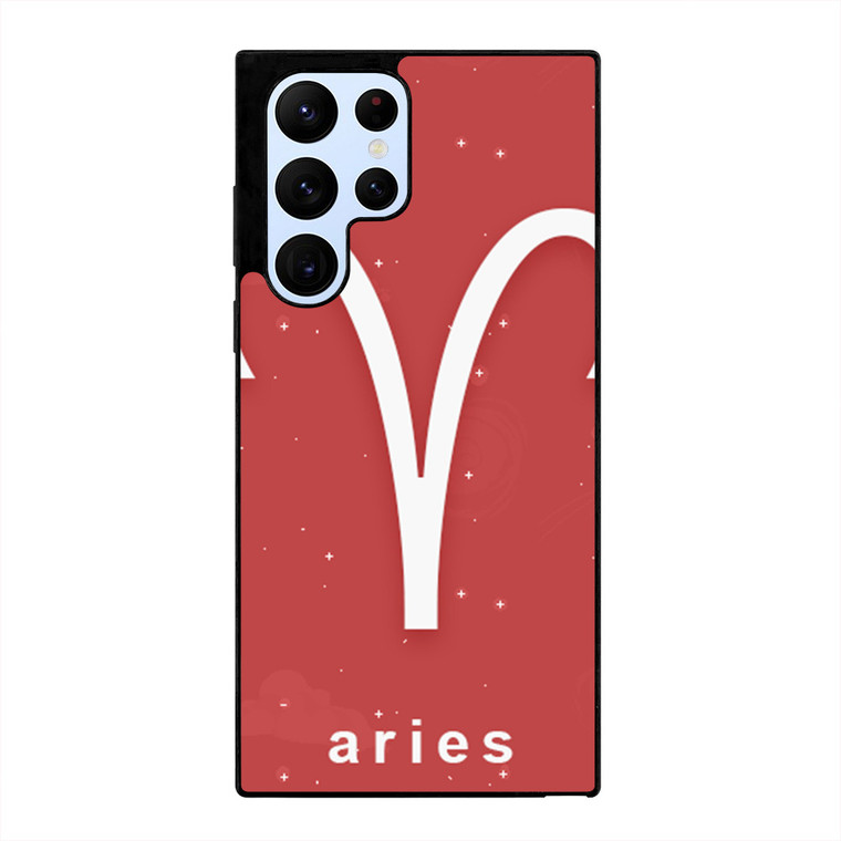 ARIES ZODIAC SIGN PINK Samsung Galaxy S22 Ultra Case Cover