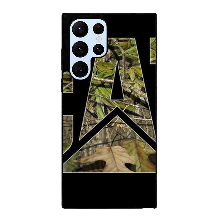 CATERPILLAR CAMO LEAF LOGO Samsung Galaxy S22 Ultra Case Cover