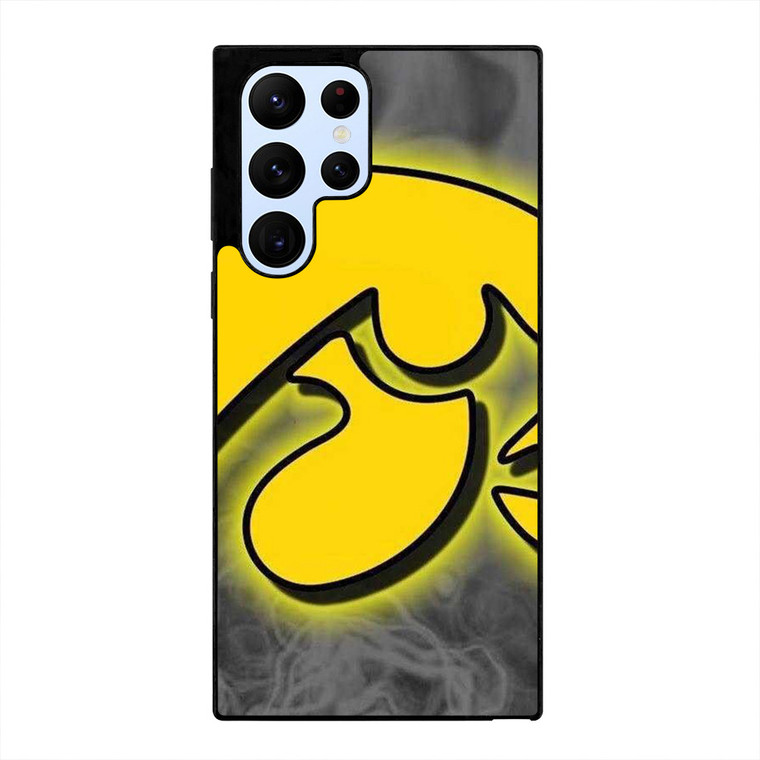 IOWA HAWKEYES SMOKE EMBLEM Samsung Galaxy S22 Ultra Case Cover