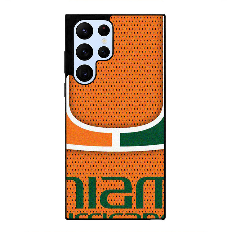 MIAMI HURRICANES SYMBOL CARBON Samsung Galaxy S22 Ultra Case Cover
