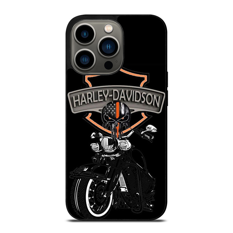 HARLEY DAVIDSON MOTOR SKULL BADGE iPhone 13 Pro Case Cover