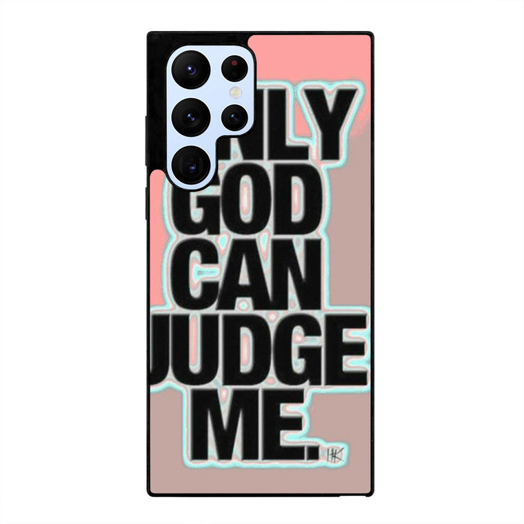 NIKE AIR JORDAN ONLY GOD CAN JUDGE ME PINK Samsung Galaxy S22 Ultra Case Cover