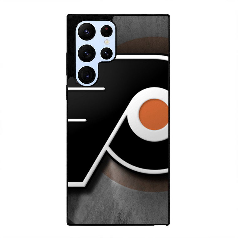 PHILADELPHIA FLYERS METAL EMBLEM Samsung Galaxy S22 Ultra Case Cover