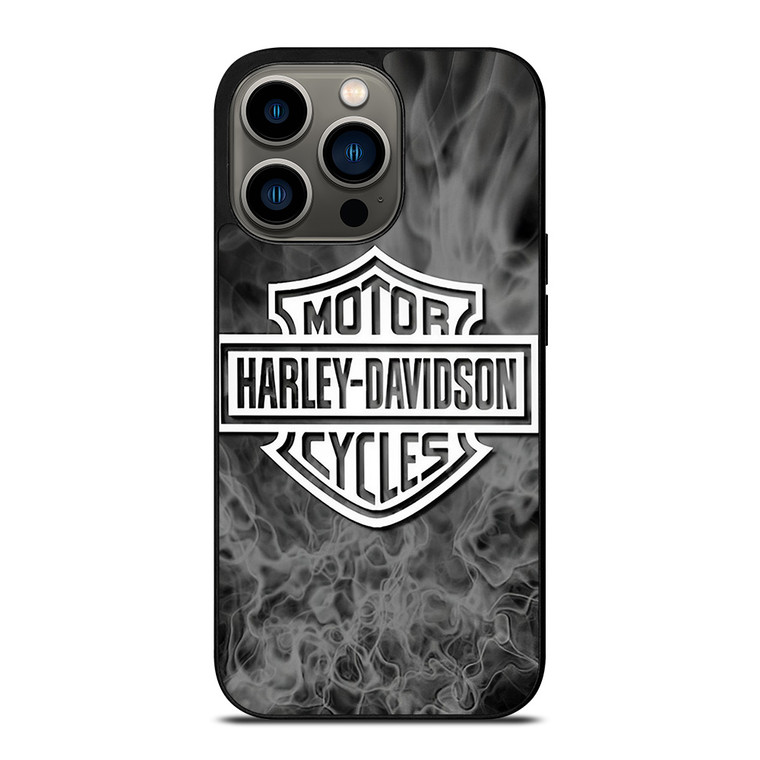 HARLEY DAVIDSON MOTORCYCLES SMOKE LOGO iPhone 13 Pro Case Cover