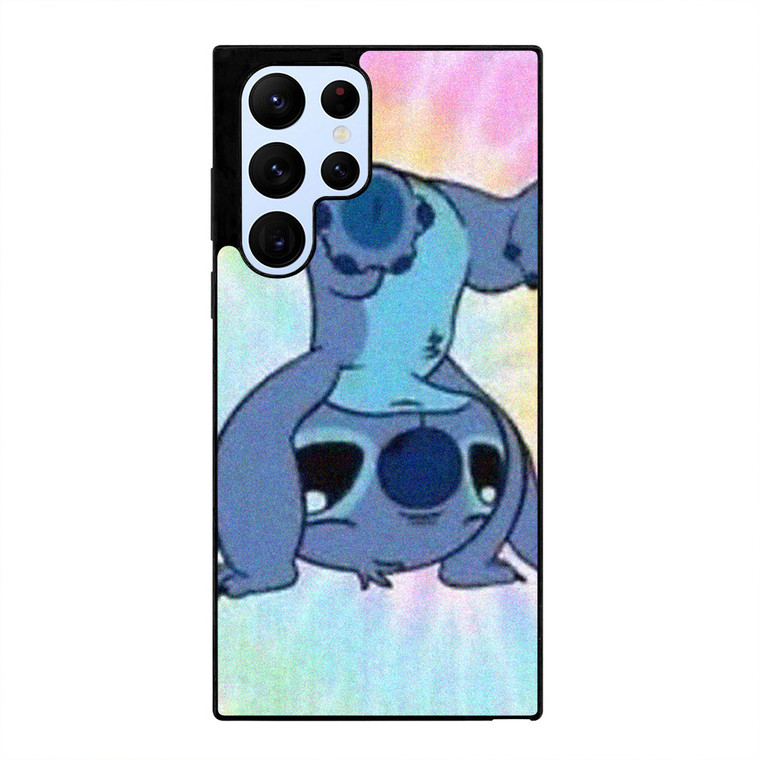 STITCH FLIPPED CUTE TIE DIE Samsung Galaxy S22 Ultra Case Cover STITCH FLIPPED CUTE TIE DIE Samsung Galaxy S22 Ultra Case Cover