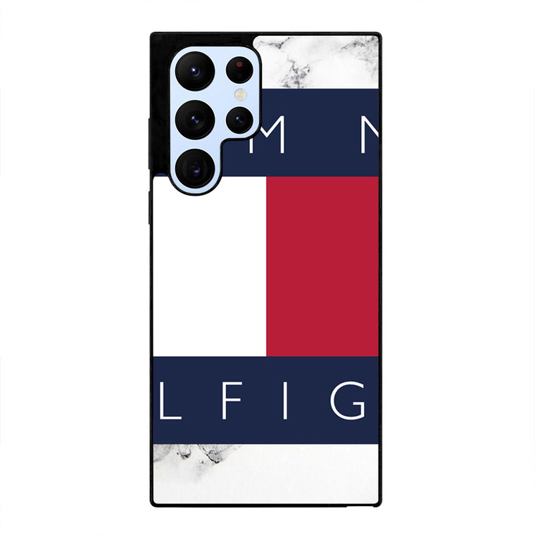 TOMMY HILFIGER WHITE MARBLE Samsung Galaxy S22 Ultra Case Cover