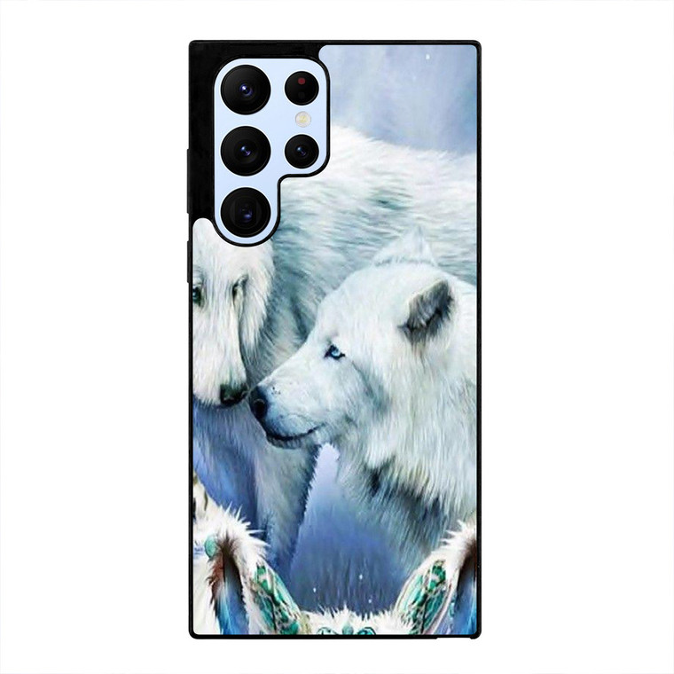 WHITE WOLF DREAMCATCHER Samsung Galaxy S22 Ultra Case Cover