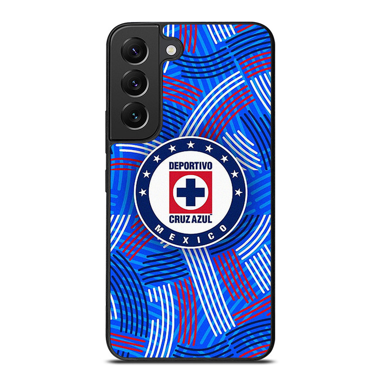 DEPORTIVO CRUZ AZUL MEXICO FOOTBALL ABSTRACT Samsung Galaxy S22 Plus Case Cover