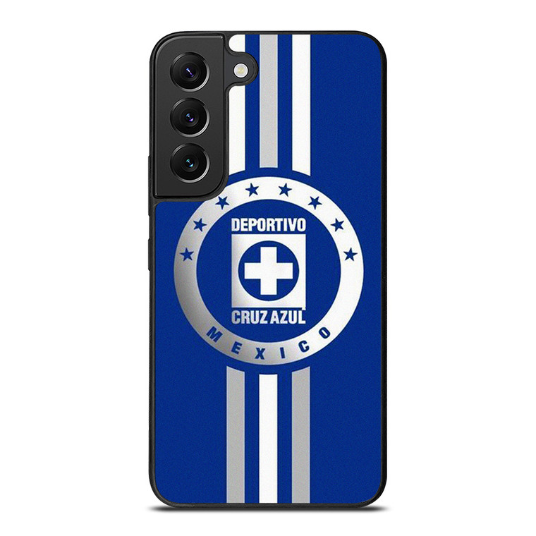 DEPORTIVO CRUZ AZUL MEXICO STRIPE LOGO Samsung Galaxy S22 Plus Case Cover