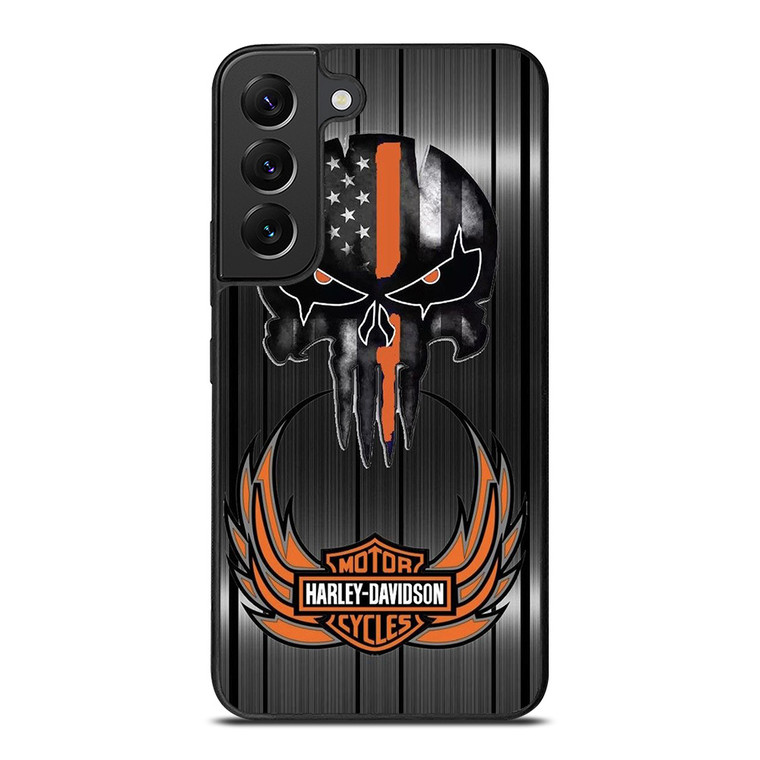HARLEY DAVIDSON THE PUNISHER METAL Samsung Galaxy S22 Plus Case Cover HARLEY DAVIDSON THE PUNISHER METAL Samsung Galaxy S22 Plus Case Cover