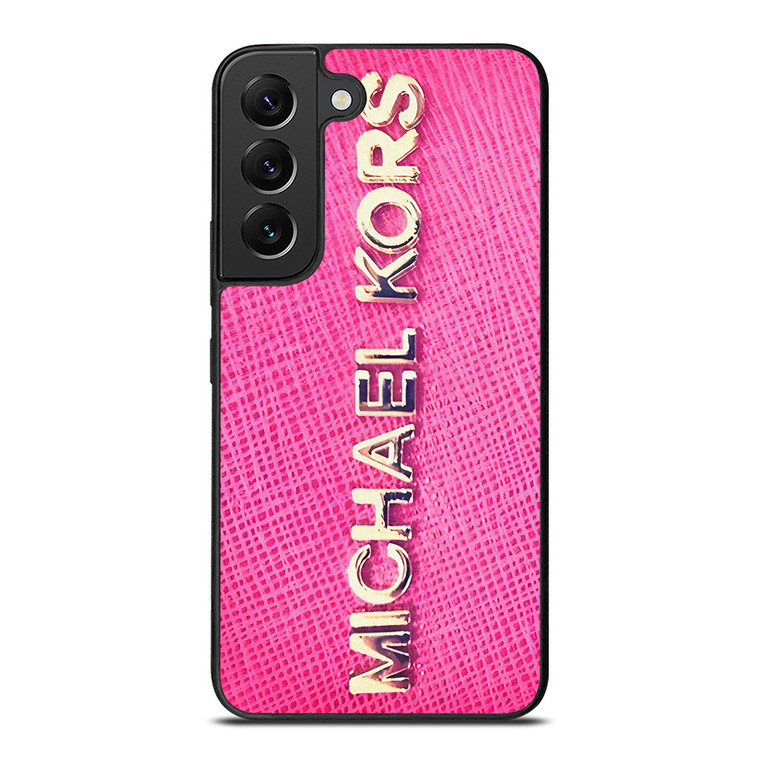 MICHAEL KORS PINK LEATHER Samsung Galaxy S22 Plus Case Cover