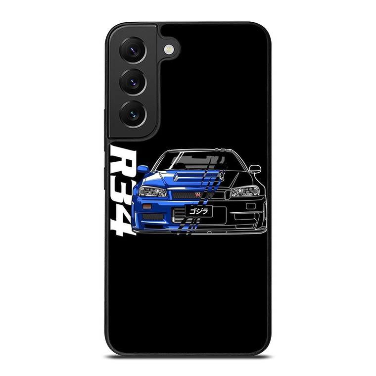 NISSAN GTR R34 ILLUSTRATION Samsung Galaxy S22 Plus Case Cover