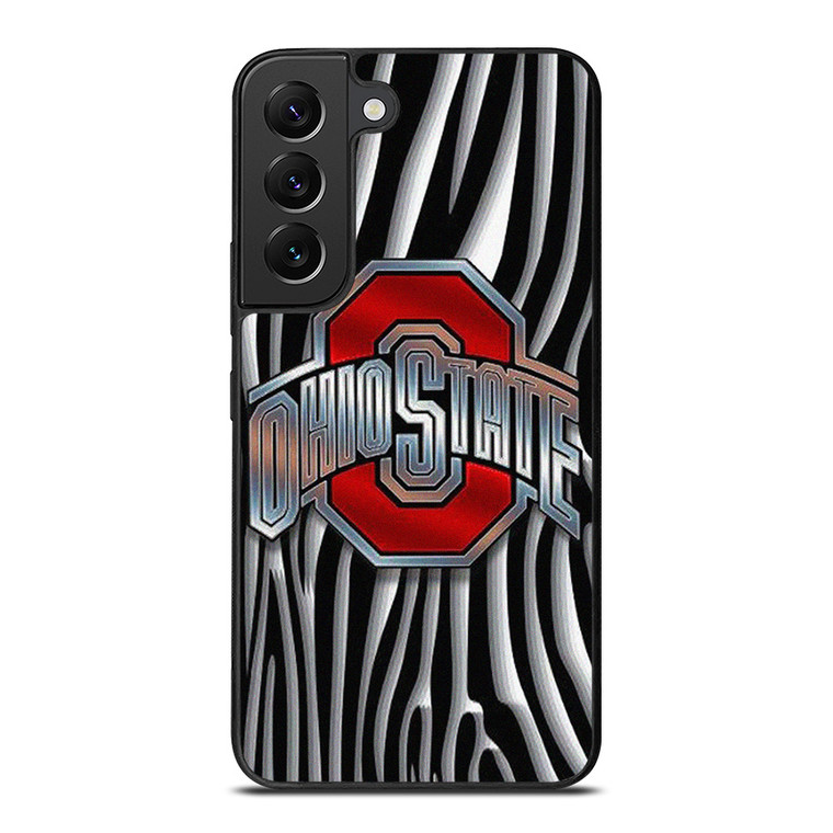 OHIO STATE FOOTBALL METAL ABSTRACT LOGO Samsung Galaxy S22 Plus Case Cover OHIO STATE FOOTBALL METAL ABSTRACT LOGO Samsung Galaxy S22 Plus Case Cover