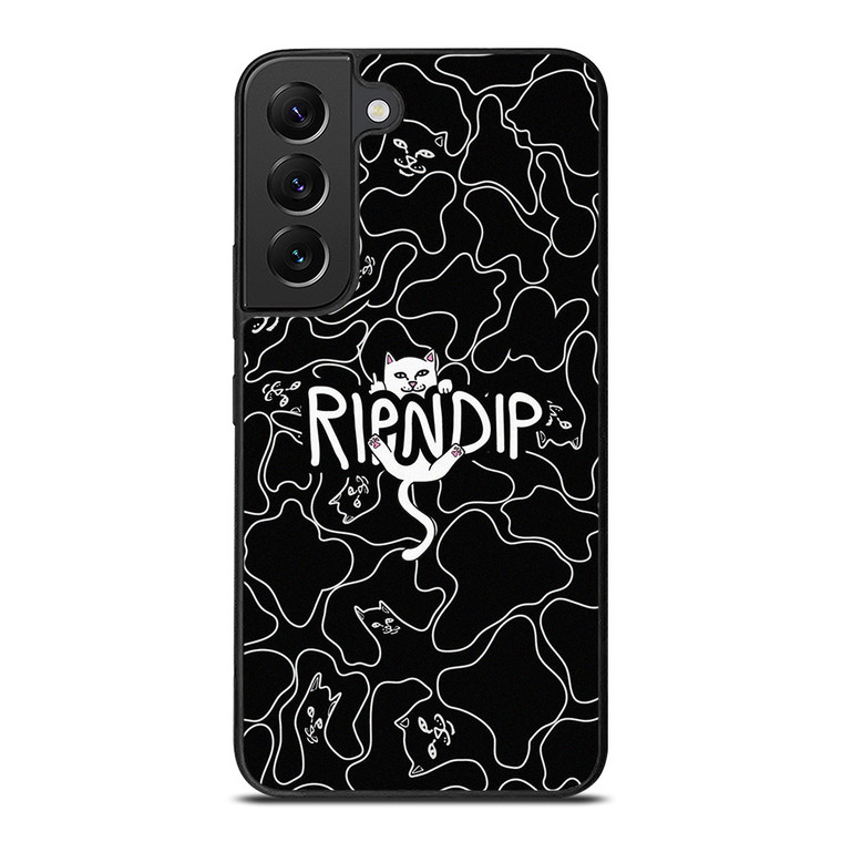 RIPNDIP BLACK DOODLE LOGO Samsung Galaxy S22 Plus Case Cover