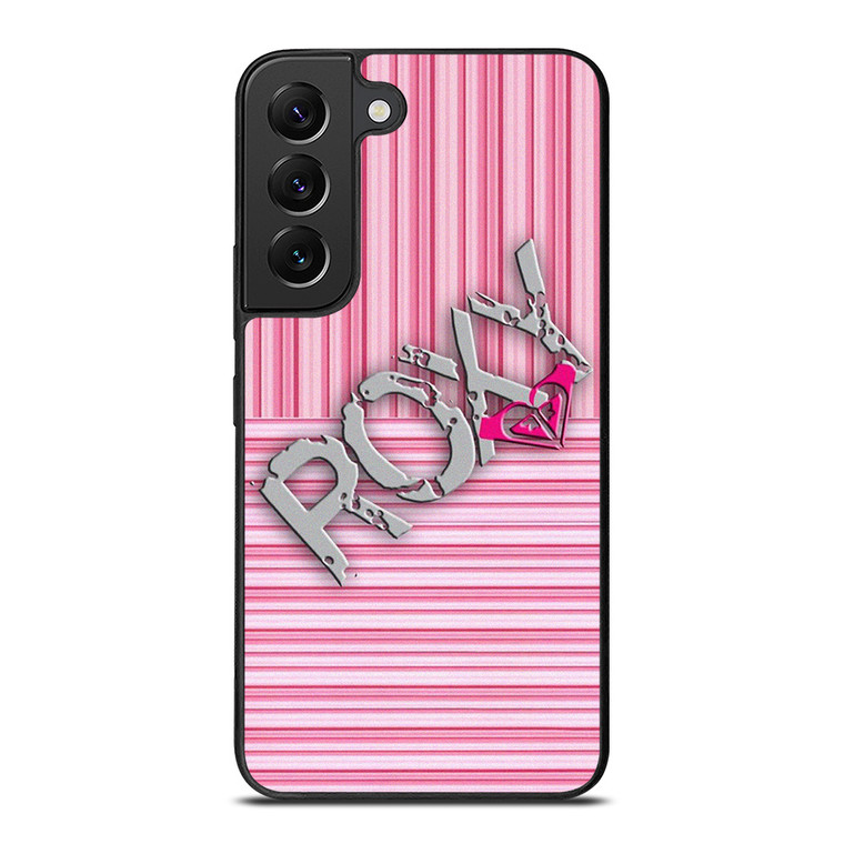 ROXY PINK STRIPE EMBLEM Samsung Galaxy S22 Plus Case Cover