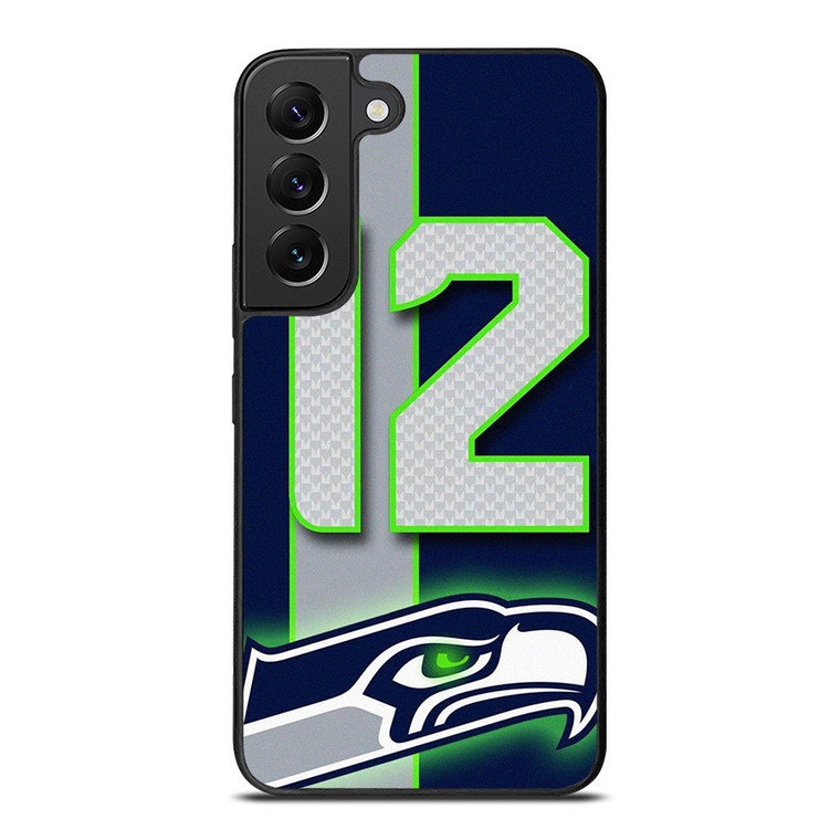 SEATTLE SEAHAWKS NFL 12 MAN LOGO Samsung Galaxy S22 Plus Case Cover SEATTLE SEAHAWKS NFL 12 MAN LOGO Samsung Galaxy S22 Plus Case Cover