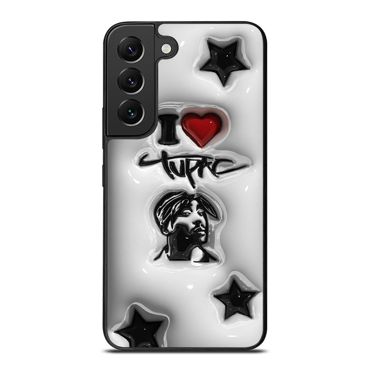 TUPAC SHAKUR RAPPER PLASTIC ART Samsung Galaxy S22 Plus Case Cover