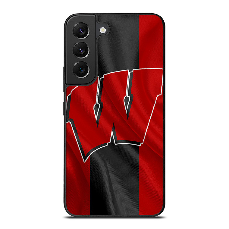 WISCONSIN BADGERS FLAG Samsung Galaxy S22 Plus Case Cover