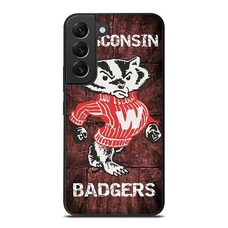 WISCONSIN BADGERS RUSTY SYMBOL Samsung Galaxy S22 Plus Case Cover