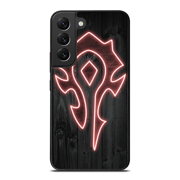 WORLD OF WARCRAFT HORDE WOOD LOGO Samsung Galaxy S22 Plus Case Cover