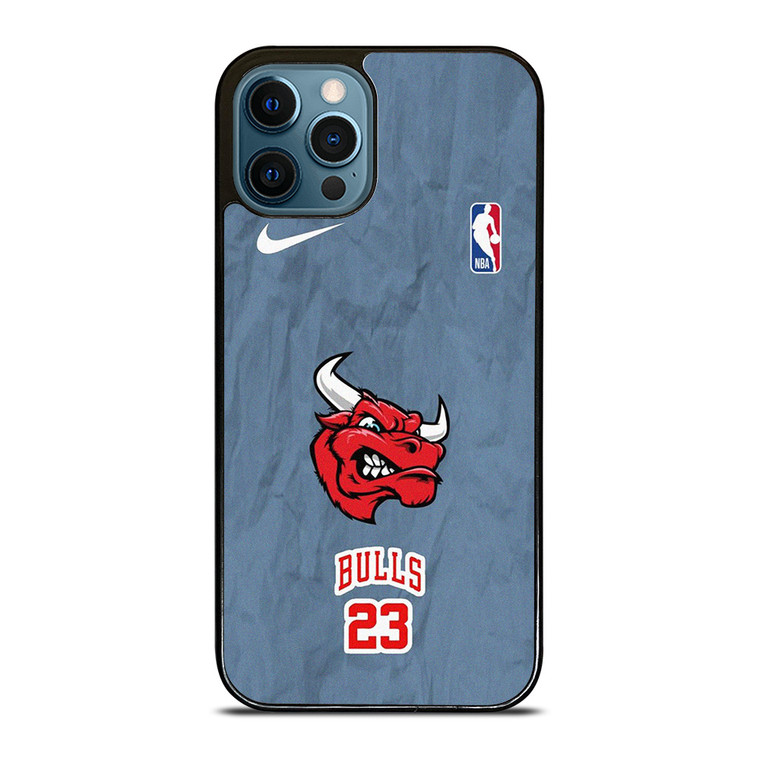 CHICAGO BULLS NIKE NBA CARTOON iPhone 12 Pro Max Case Cover