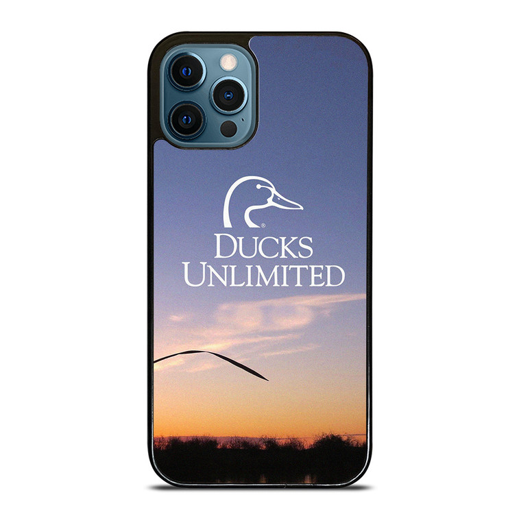 DUCKS UNLIMITED SUNSET LOGO iPhone 12 Pro Max Case Cover