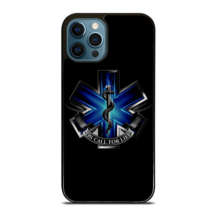 EMT EMS REGISTERED PARAMEDIC METAL SYMBOL iPhone 12 Pro Max Case Cover