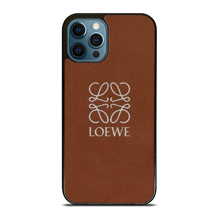 LOEWE LEATHER BROWN iPhone 12 Pro Max Case Cover