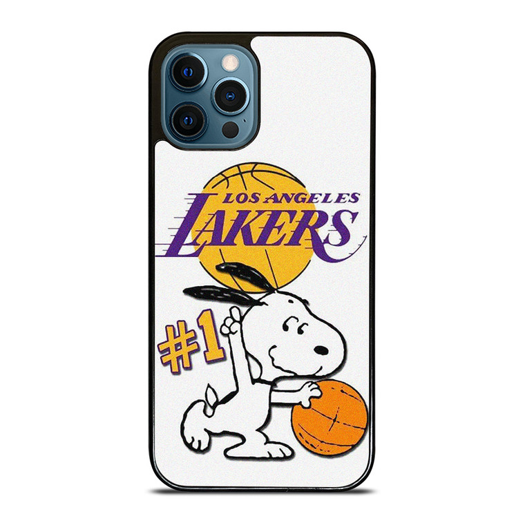 LOS ANGELES LAKERS SNOOPY BASKETBALL iPhone 12 Pro Max Case Cover