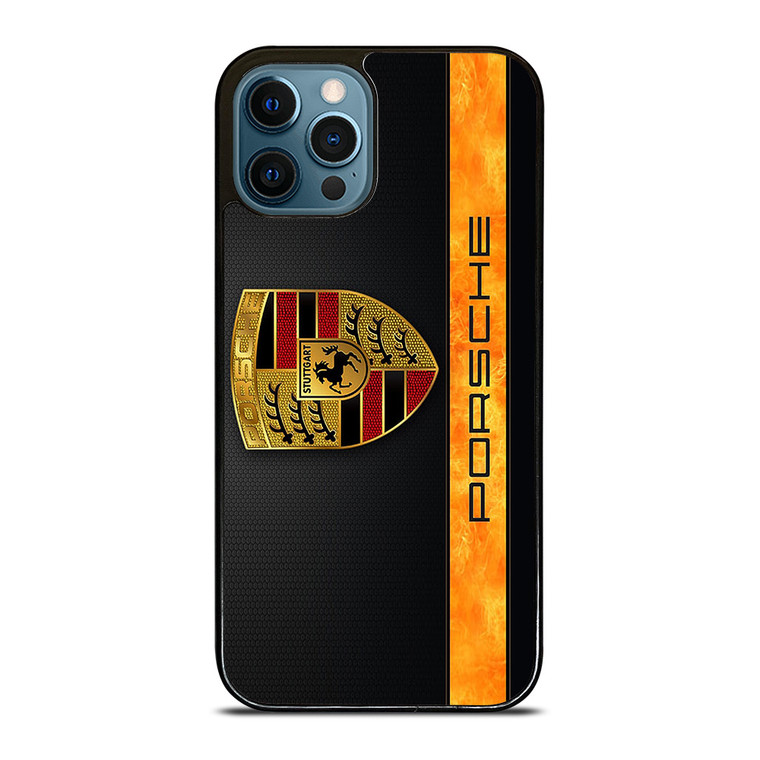 PORSCHE CARBON LIST LOGO iPhone 12 Pro Max Case Cover