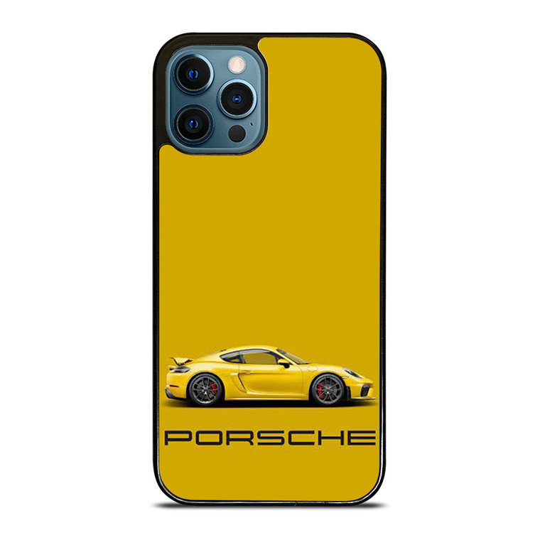 PORSCHE YELLOW SUPER CAR iPhone 12 Pro Max Case Cover