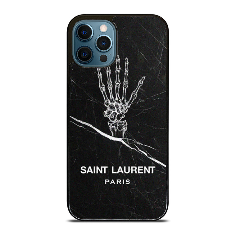 SAINT LAURENT PARIS SKELETON LOGO iPhone 12 Pro Max Case Cover