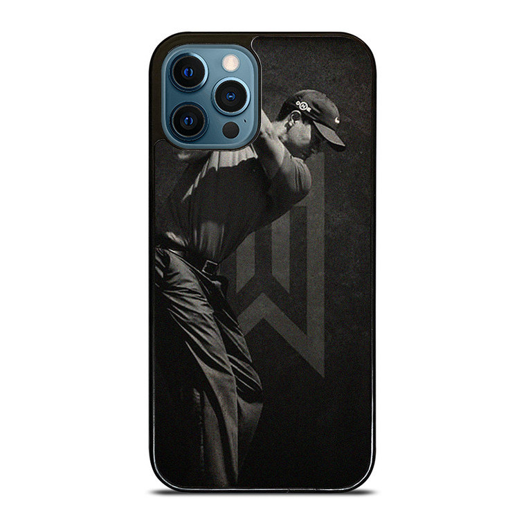TIGER WOODS GOLF BLACK WHITE iPhone 12 Pro Max Case Cover
