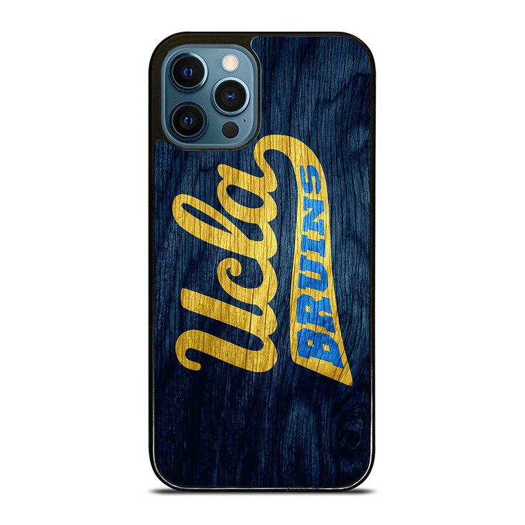 UCLA BRUINS WOOD LOGO iPhone 12 Pro Max Case Cover