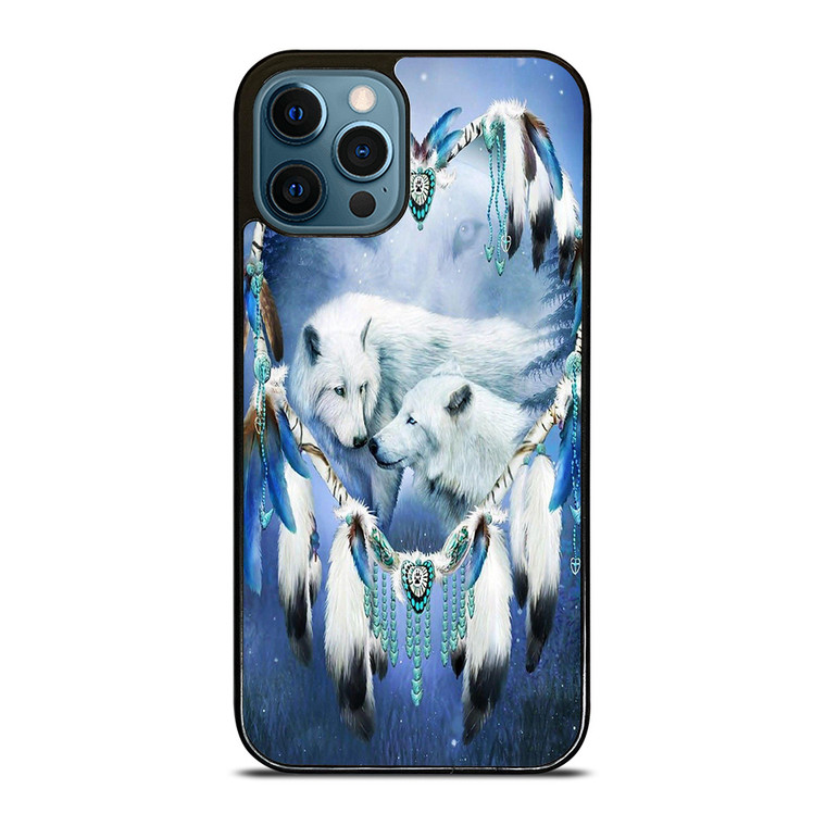 WHITE WOLF DREAMCATCHER iPhone 12 Pro Max Case Cover