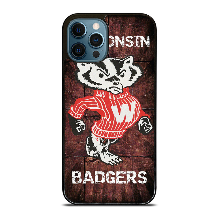 WISCONSIN BADGERS RUSTY SYMBOL iPhone 12 Pro Max Case Cover