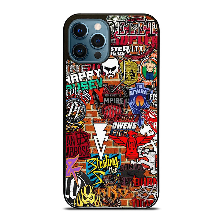 WWE WRESTLING SHIELD SYMBOL COLLAGE iPhone 12 Pro Max Case Cover