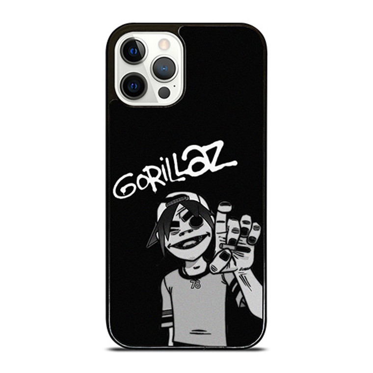 2-D GORILLAZ BLACK iPhone 12 Pro Case Cover