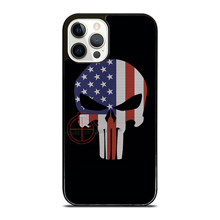AMERICAN FLAG PUNISHER iPhone 12 Pro Case Cover